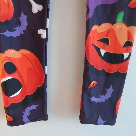 FIERCEPULSE Halloween Witch Leggings Pumpkin Goth Punk Alt Cosplay - Size S - Picture 6 of 14